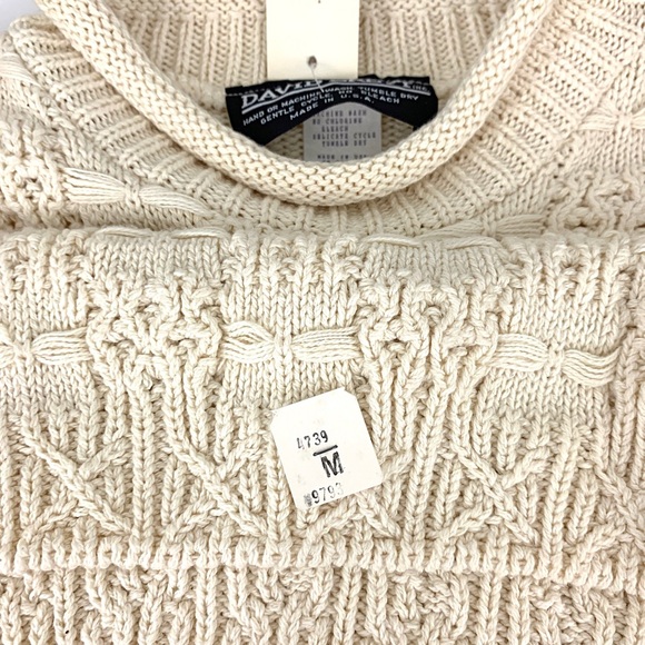 Vintage David Brett Block Knit Sweater Sz M - Picture 4 of 7
